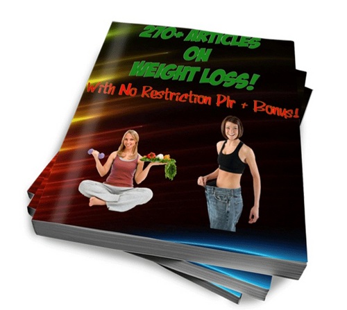 Product picture 270+ Quality Articles On Weight Loss - PLR + Bonus!